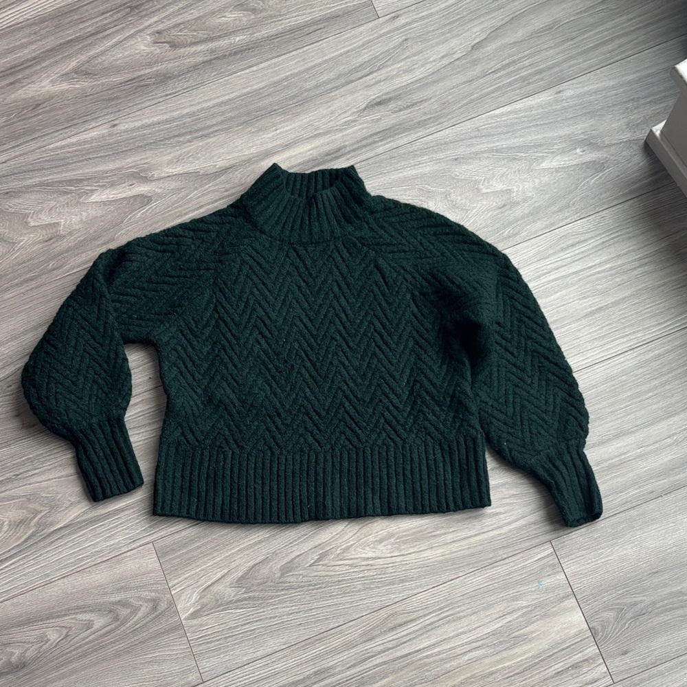 Forest Green Turtleneck Sweater